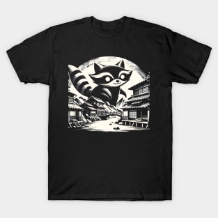 Japanese Big Raccoon Pun Funny Raccoon T-Shirt